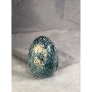 Vintage 2.75" Green Aventurine Specimen Egg - Natural Polished Shimmering Stone